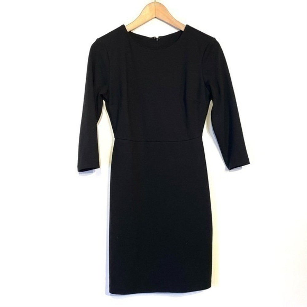 Old Navy Petite Little Black Dress Three Quarter Sleeve Stretch Knit SP